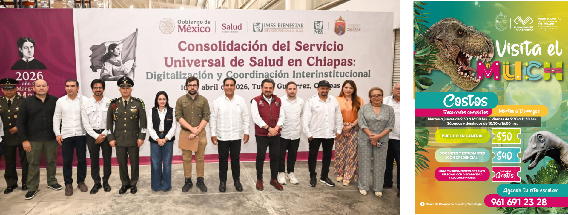 Reconoce Eduardo Ramírez coordinación con el Gobierno Federal para consolidar el Servicio Universal de Salud en Chiapas