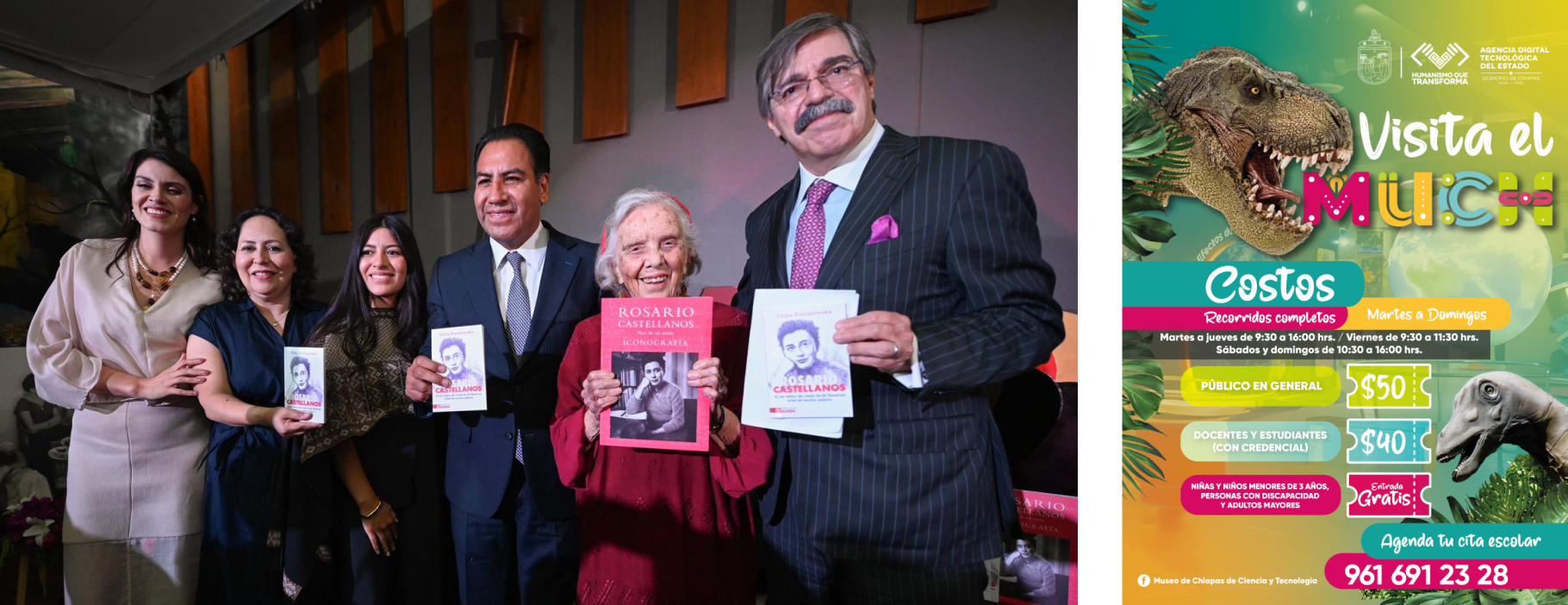 Eduardo Ramírez y Elena Poniatowska evocan el legado de Rosario Castellanos
