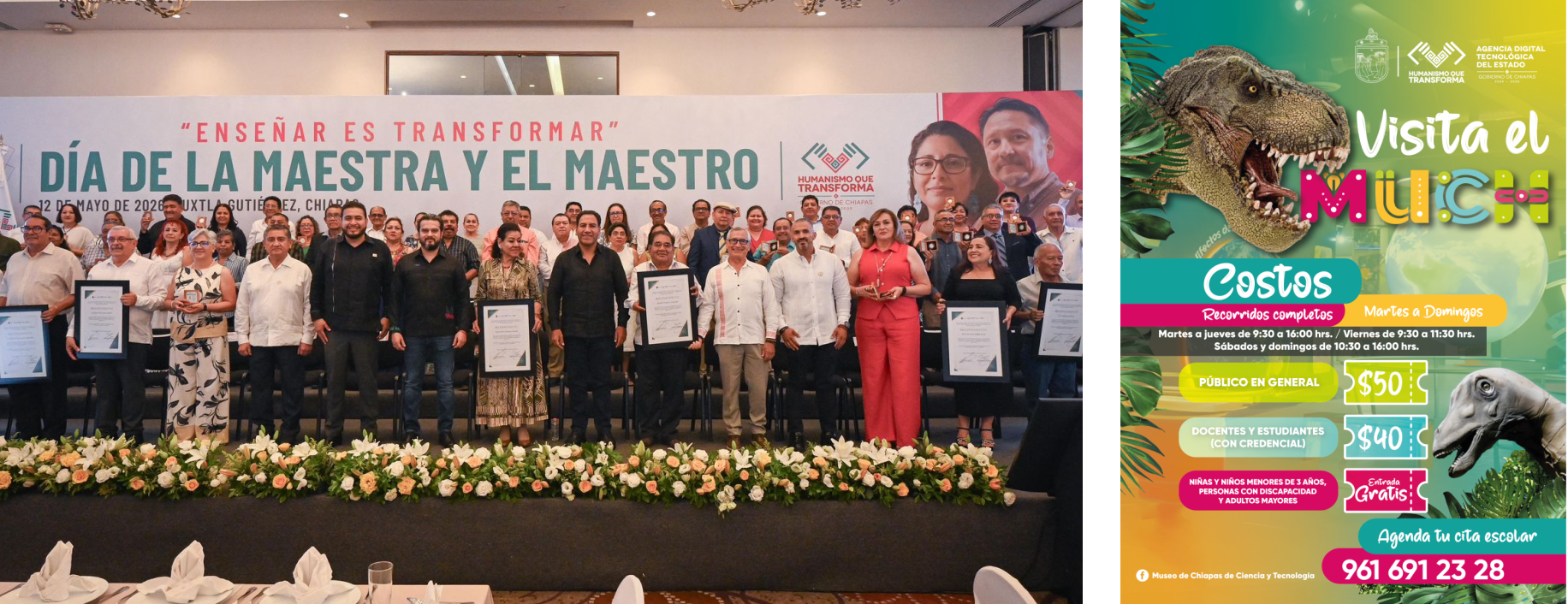 Eduardo Ramírez destaca el papel de las maestras y los maestros en la transformación de Chiapas