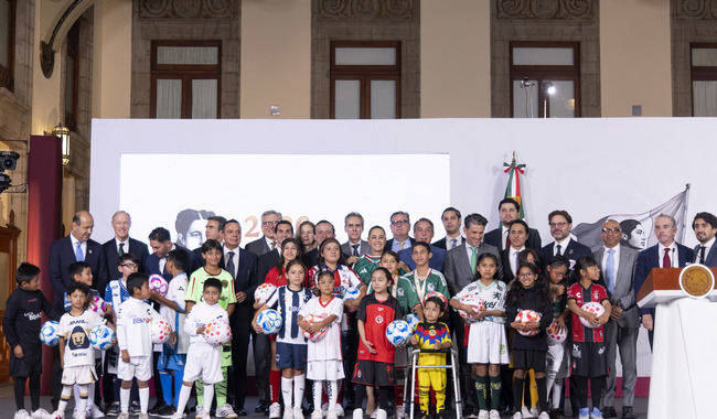 Claudia Sheinbaum y la FMF impulsan nueva estrategia para formar talento futbolístico en todo México