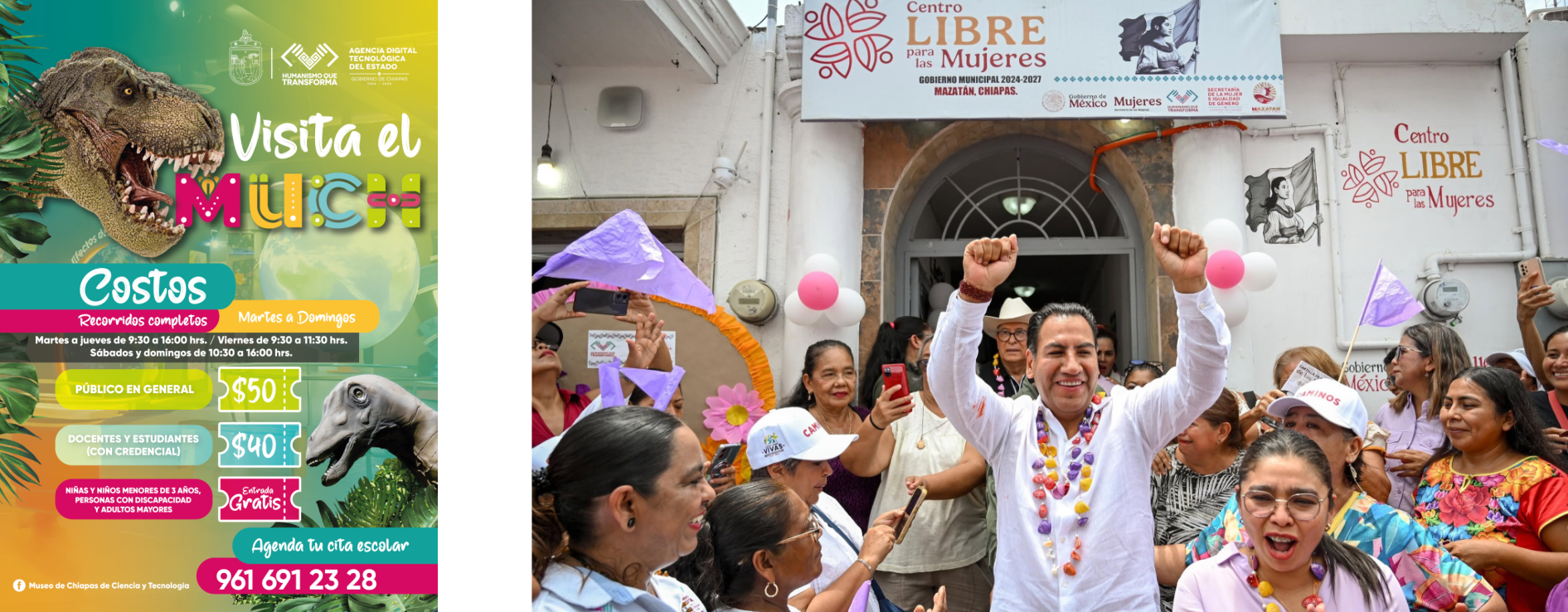 Anuncia Eduardo Ramírez apertura de Centro LIBRE y rehabilitación de caminos en Mazatán