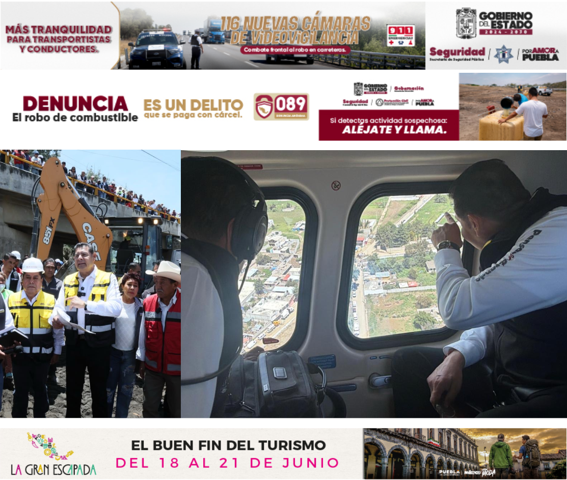 Armenta Mier anuncia apoyos y obras preventivas tras afectaciones por lluvias en Ciudad Serdán