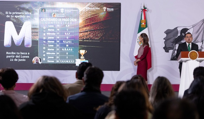 Claudia Sheinbaum destaca que Becas para el Bienestar generan igualdad y benefician a más de 12.8 millones de estudiantes