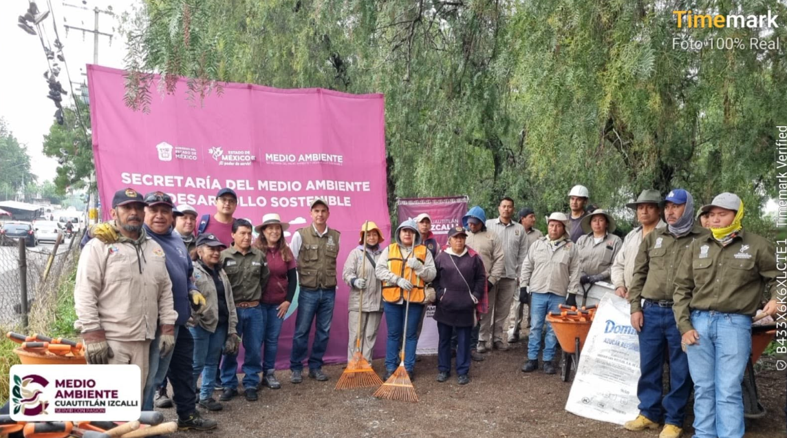 Cuautitlán Izcalli se suma a jornada ambiental y recolecta una tonelada de residuos