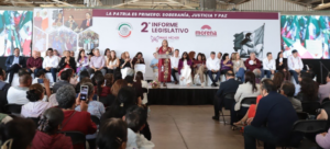Malú Mícher destaca avances en derechos de las mujeres y justicia social durante su Segundo Informe Legislativo