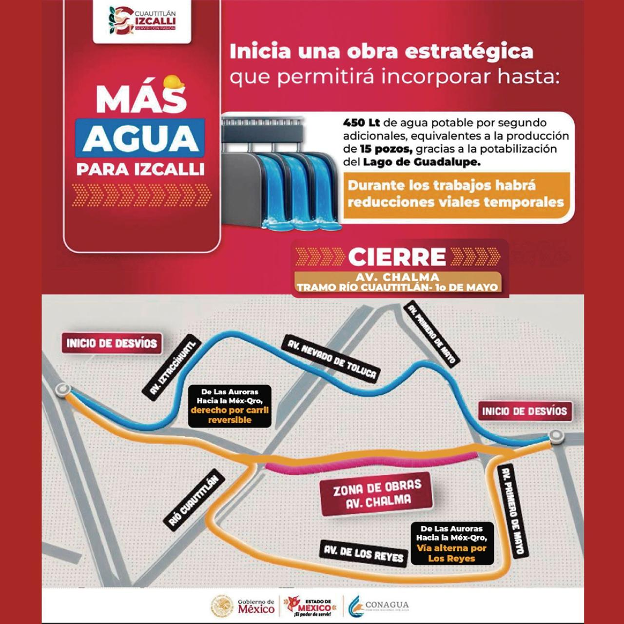 Cuautitlán Izcalli fortalecerá suministro de agua con obras en Avenida Chalma