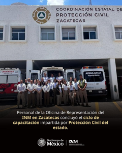 INM fortalece capacitación de su personal en Zacatecas para mejorar la prevención y seguridad