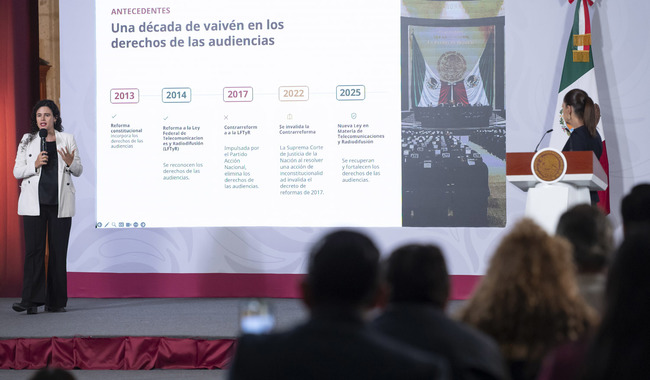 Claudia Sheinbaum abre consulta pública para fortalecer los derechos de las audiencias en radio y televisión