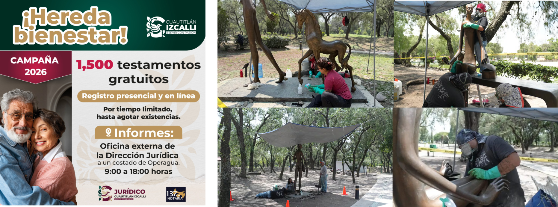 Cuautitlán Izcalli recuperará escultura de Yazbek abandonada por Gobierno panista