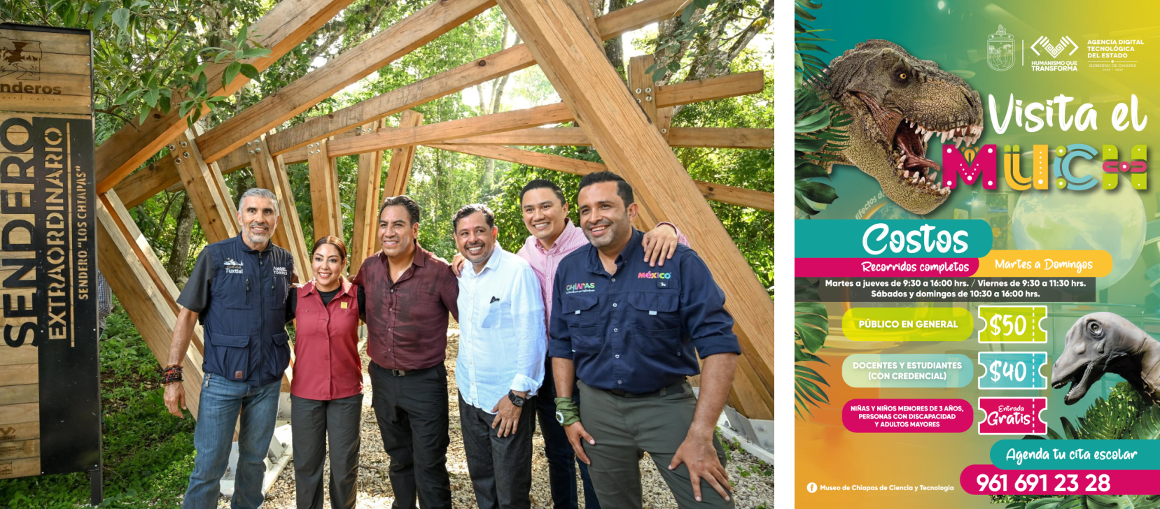Inauguran el Sendero Extraordinario “Pañuelo Rojo” en el Mirador Los Chiapa