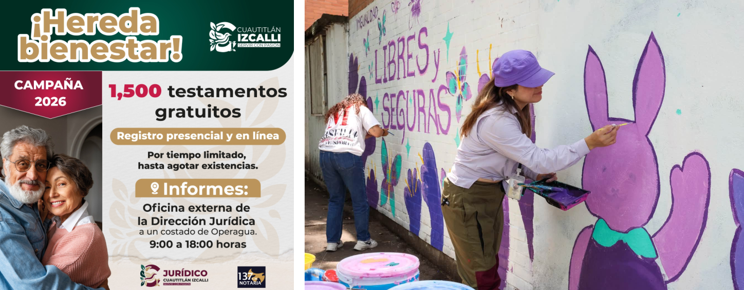 Cuautitlán Izcalli recupera espacios públicos para fortalecer la seguridad de las mujeres