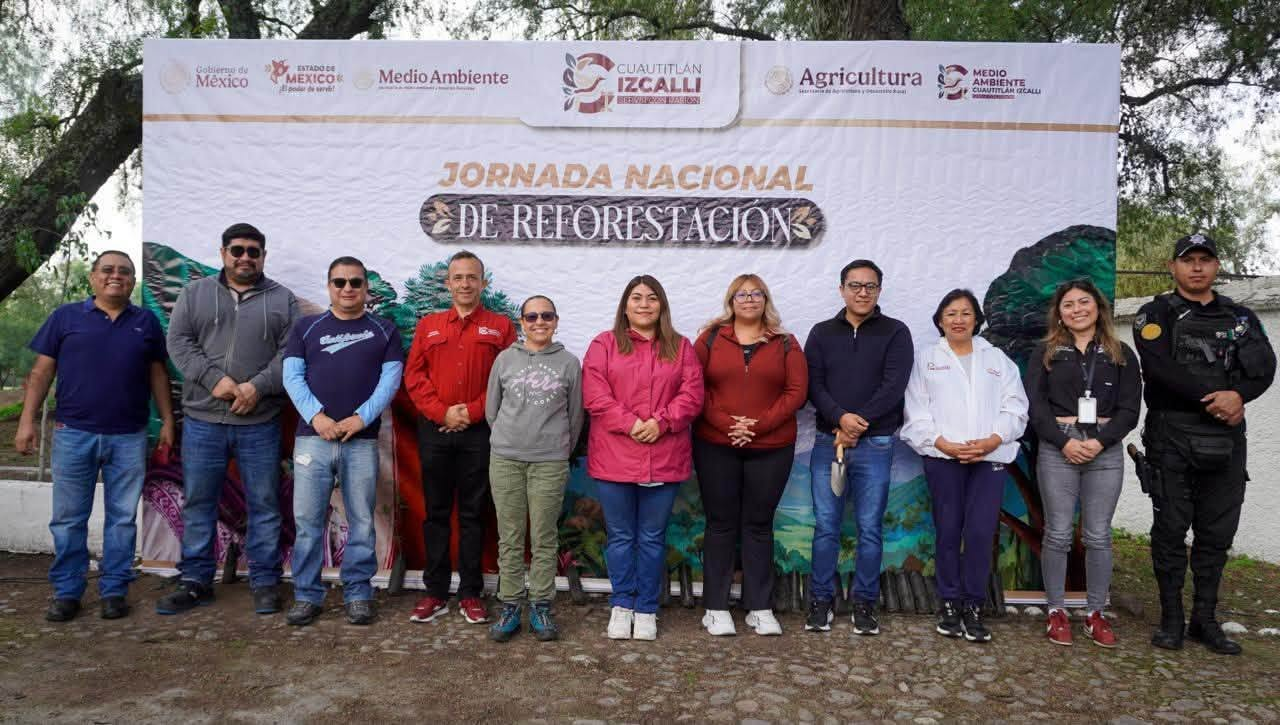 Cuautitlán Izcalli planta mil árboles durante la Jornada Nacional de Reforestación 2026
