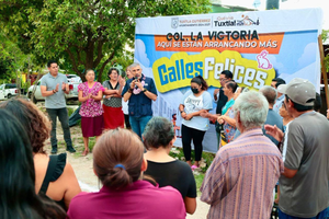 Ángel Torres cumple compromiso con habitantes de La Victoria e inicia nueva obra de Calles Felices