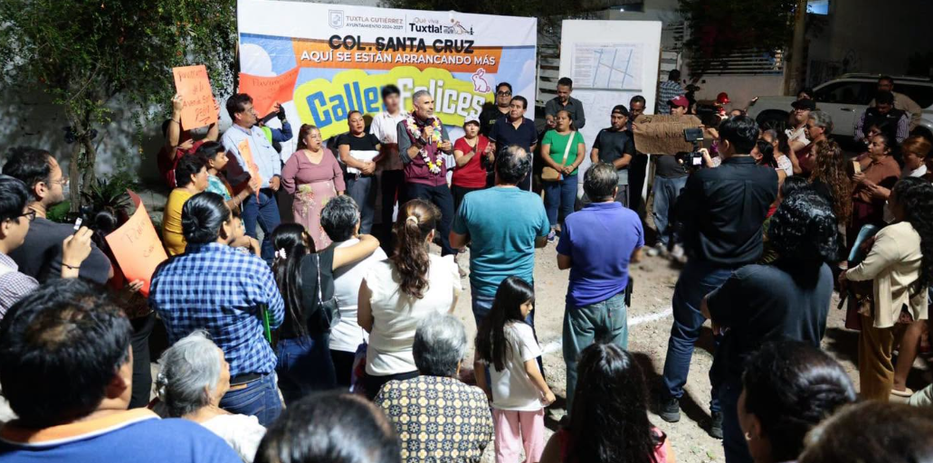 Ángel Torres inicia pavimentación con concreto hidráulico en la colonia Santa Cruz